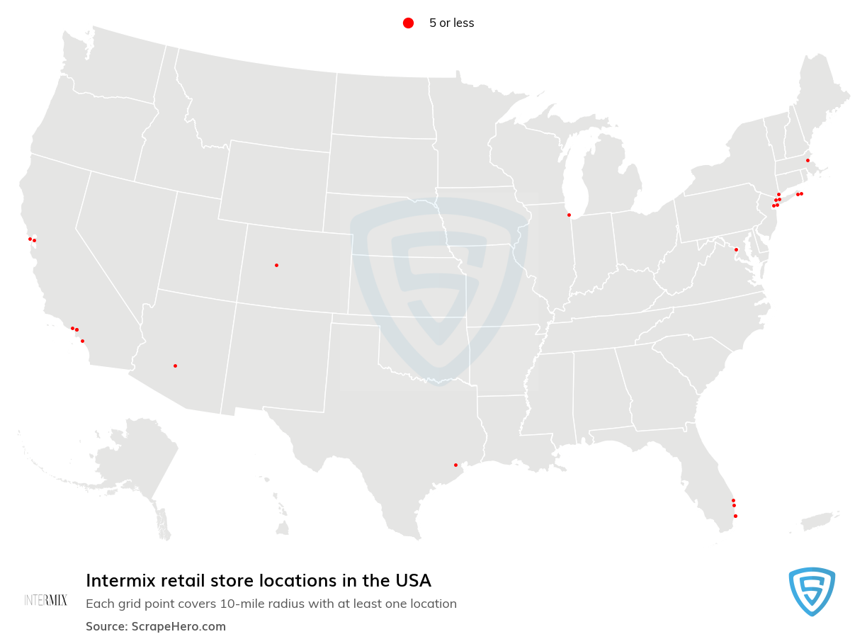 Intermix retail store locations