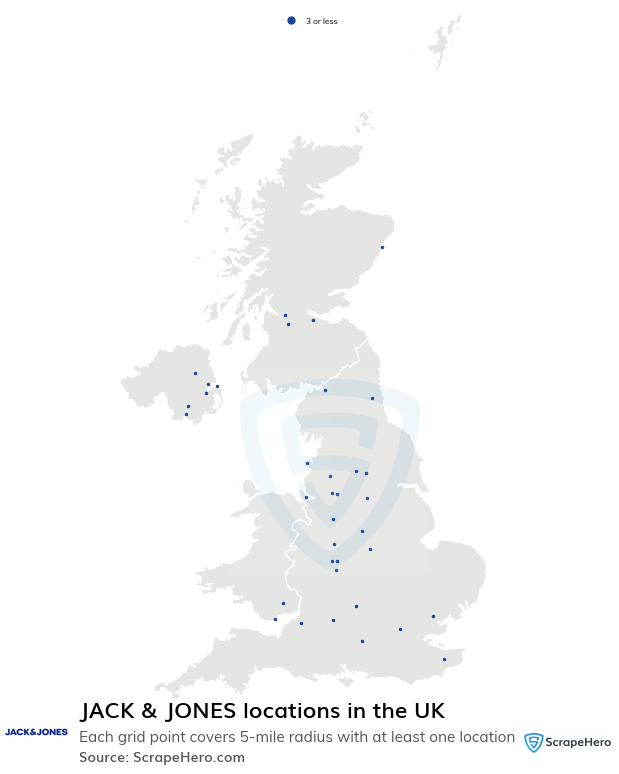 JACK & JONES store locations