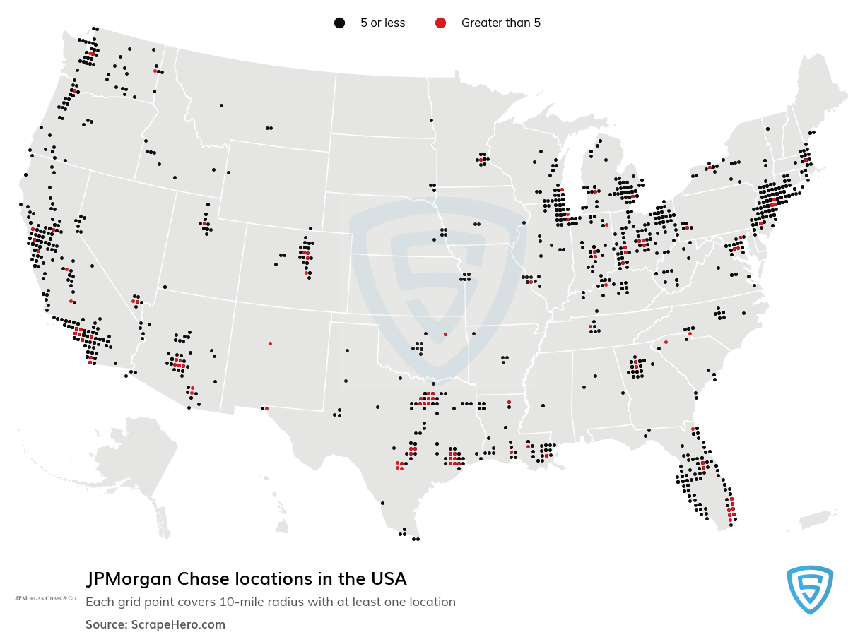 JPMorgan Chase bank locations