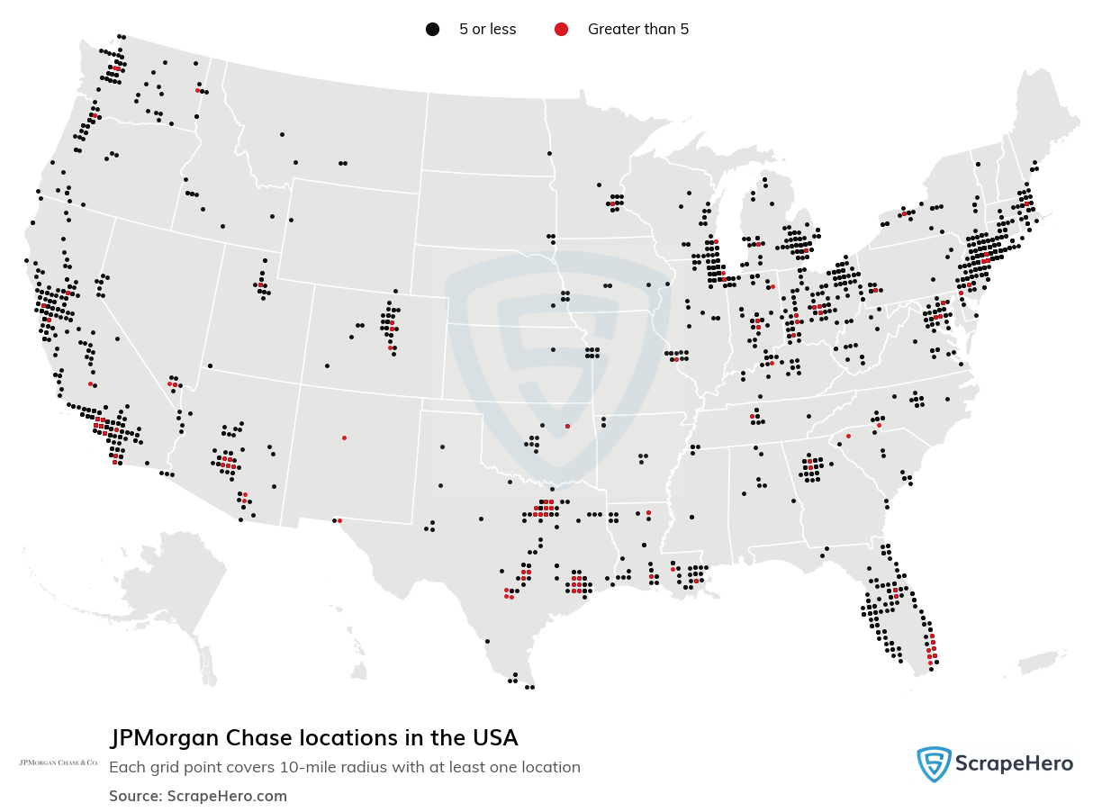 JPMorgan Chase bank locations