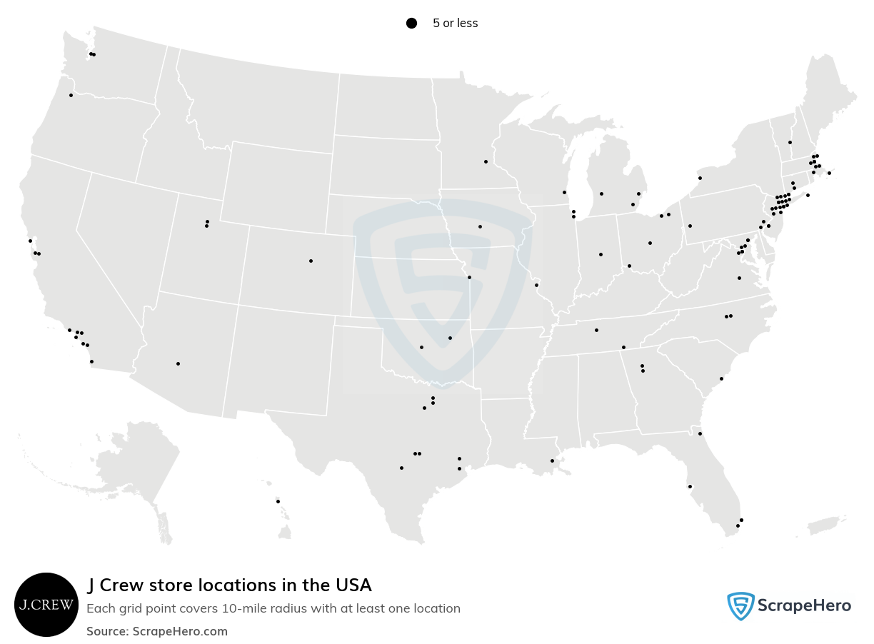 J Crew store locations