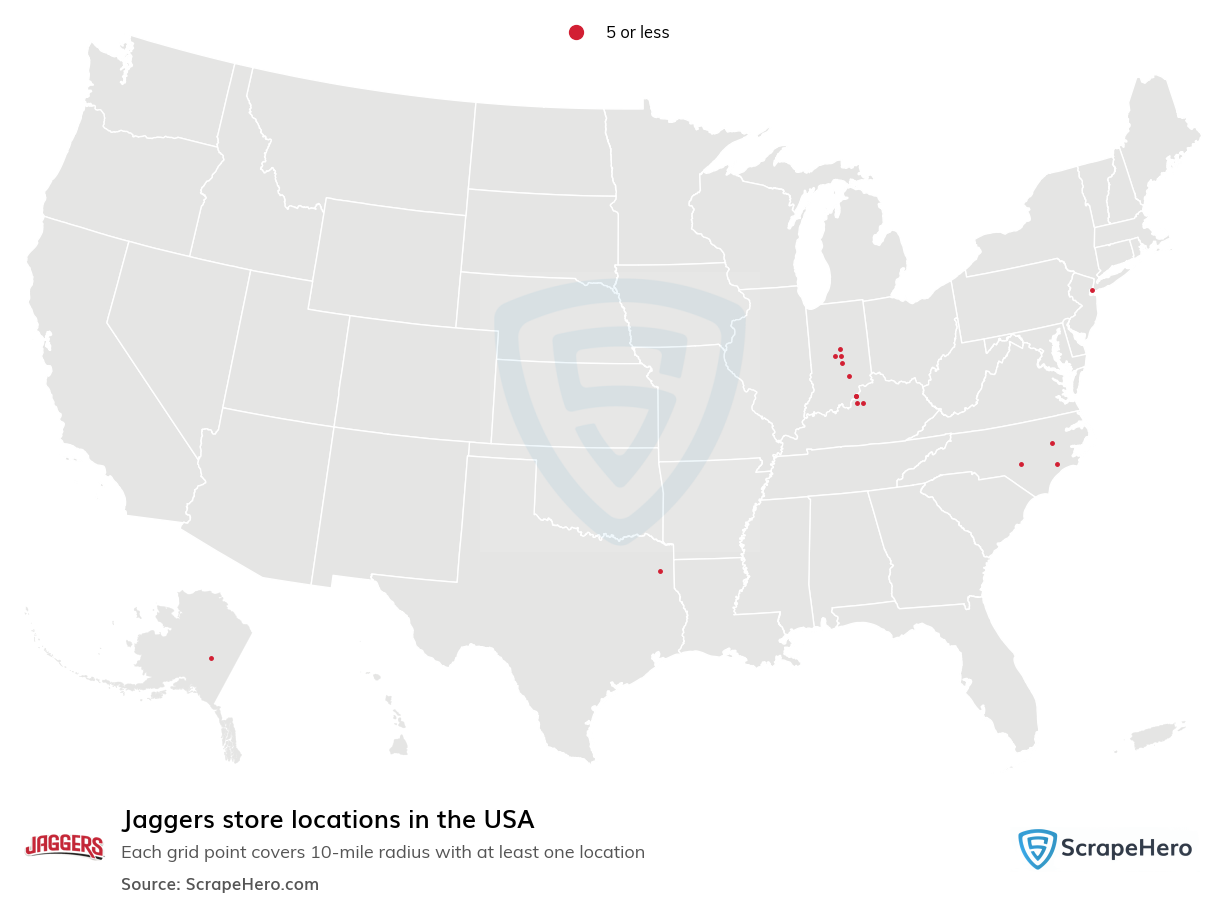 Jaggers store locations