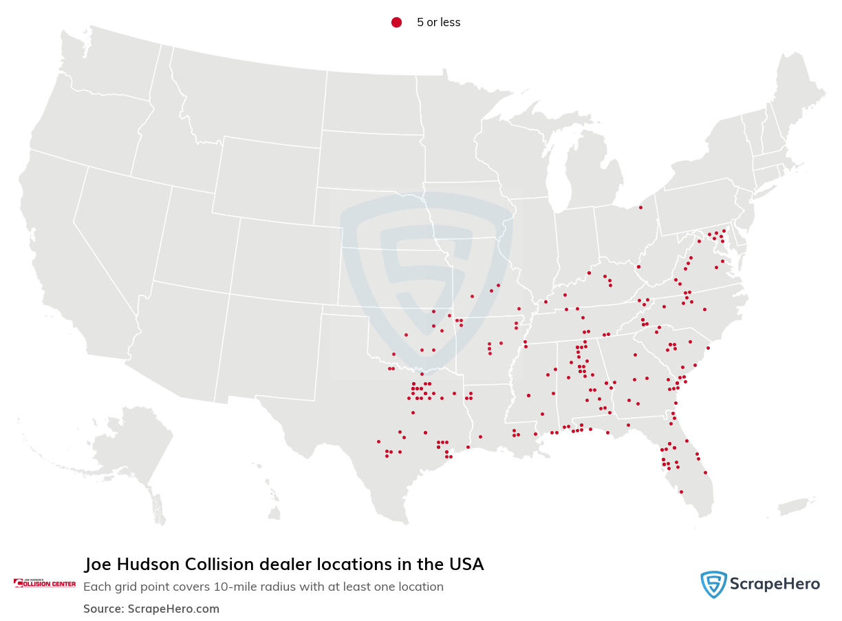 Joe Hudson Collision dealer locations