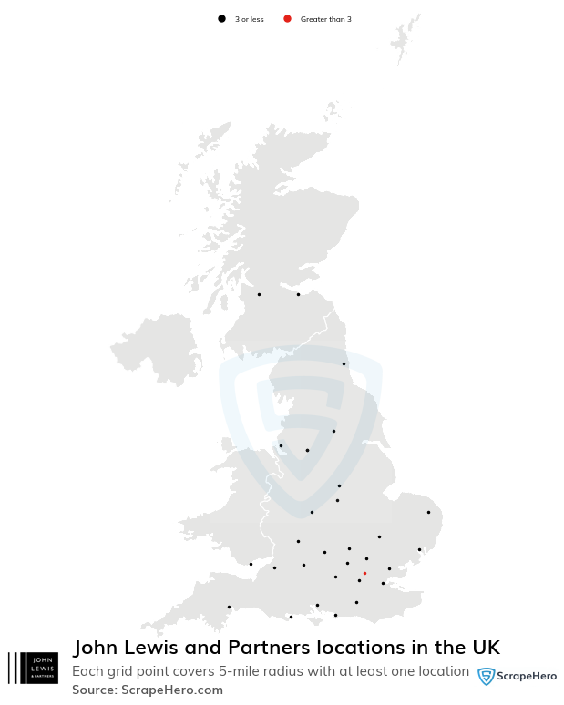 John Lewis and Partners store locations