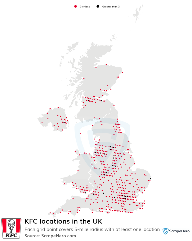 Map of  locations in the United Kingdom in 2025