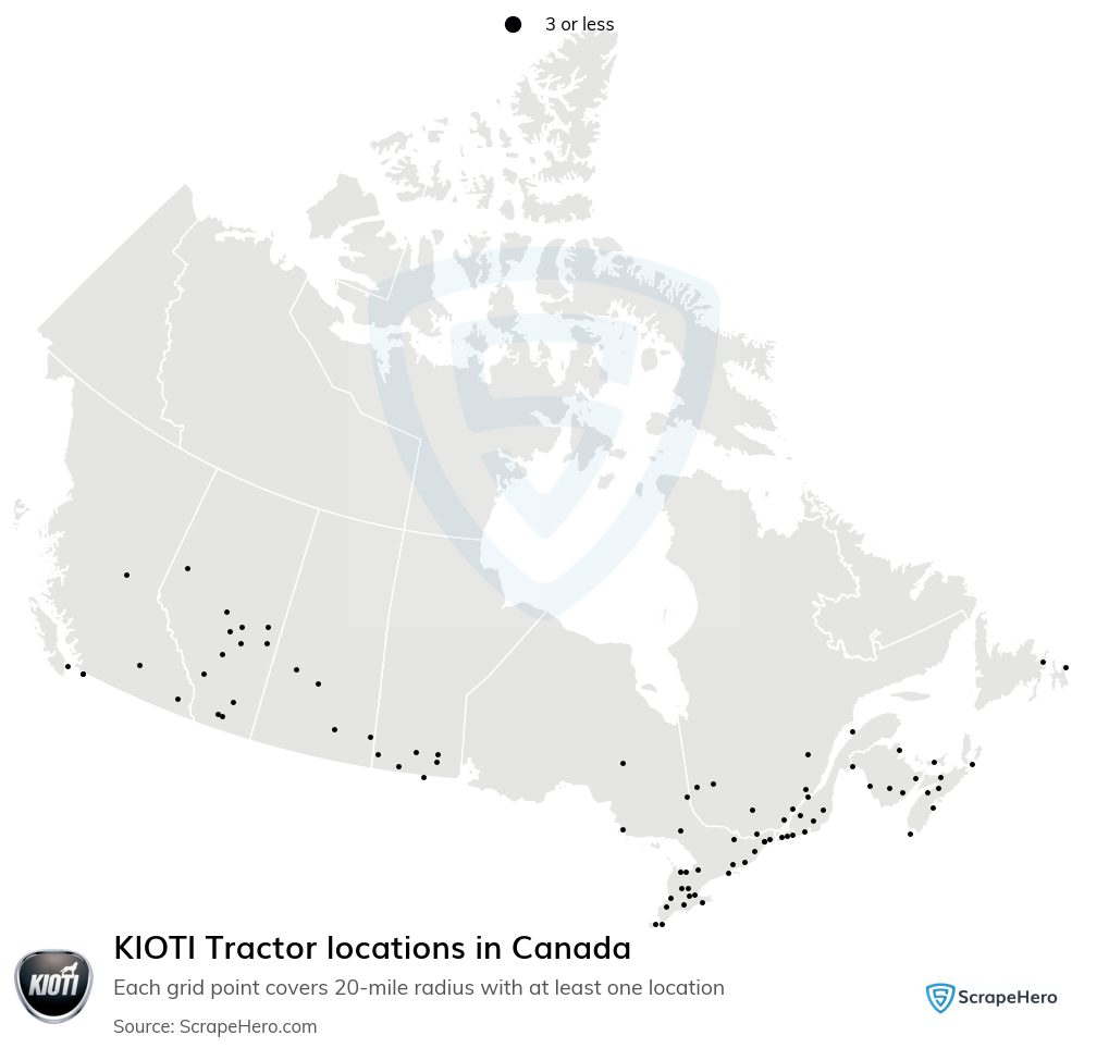 KIOTI Tractor dealership locations