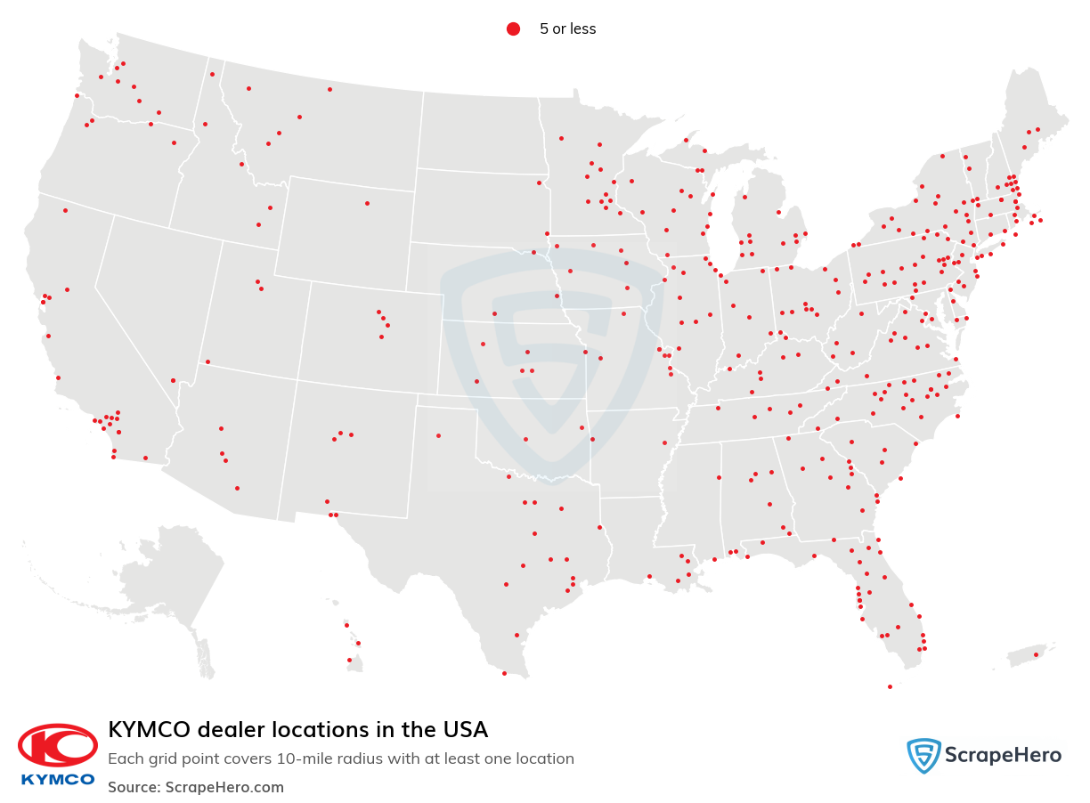 KYMCO dealer locations