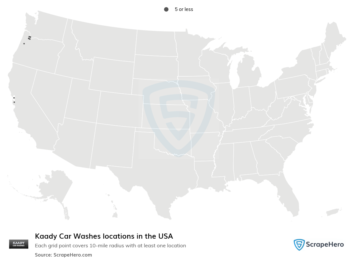 Kaady Car Washes locations