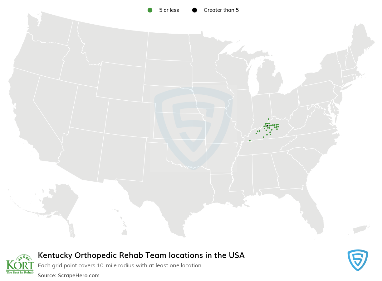 Kentucky Orthopedic Rehab Team locations