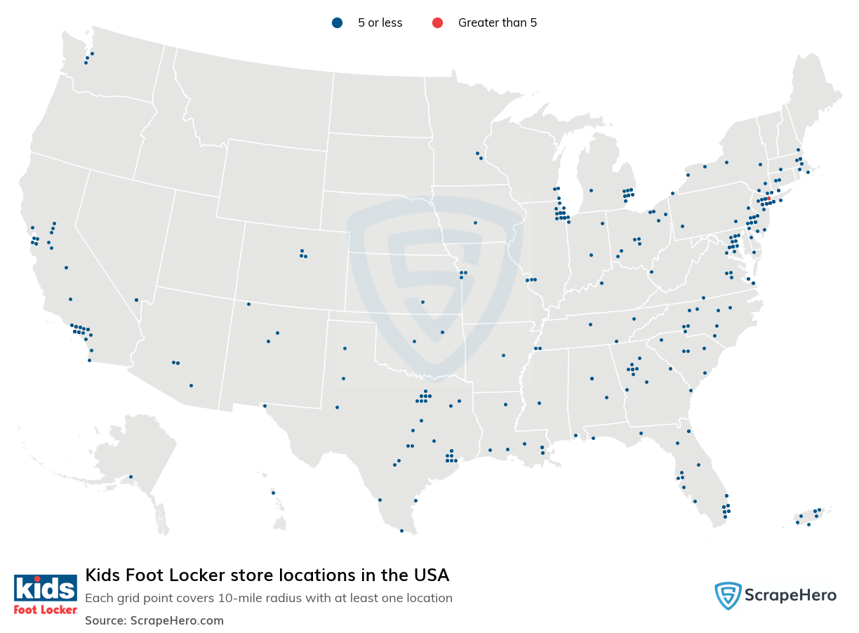 Kids Foot Locker store locations