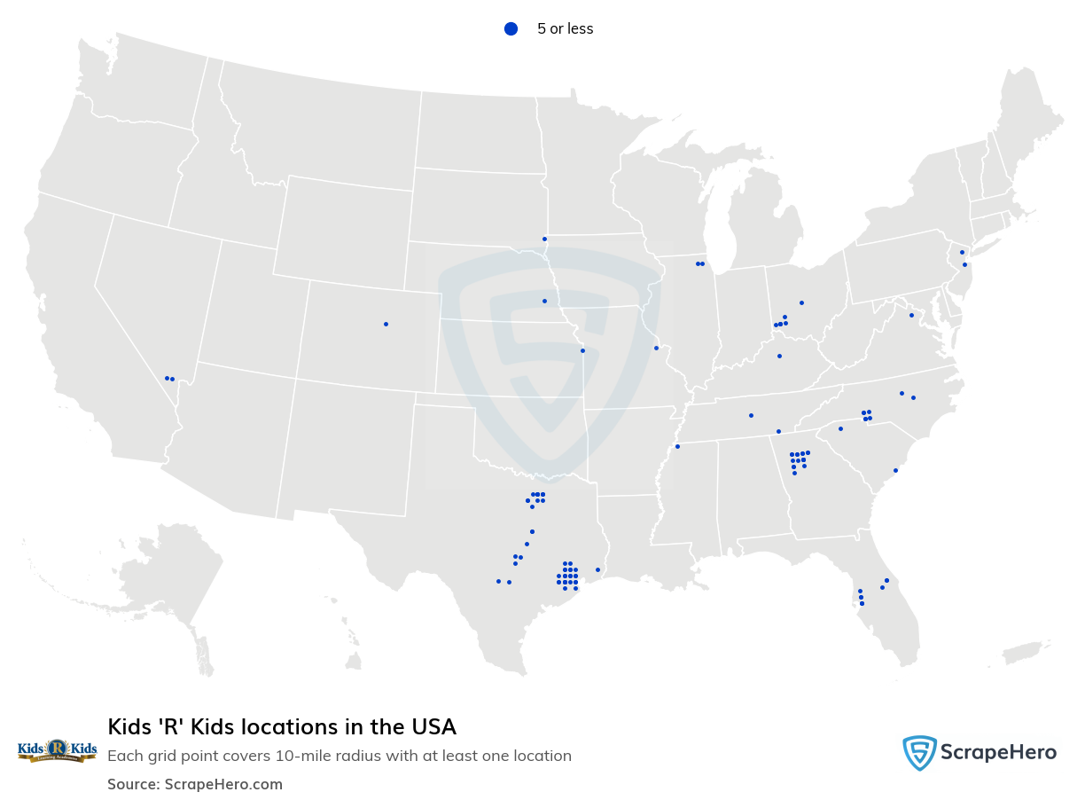Kids 'R' Kids locations