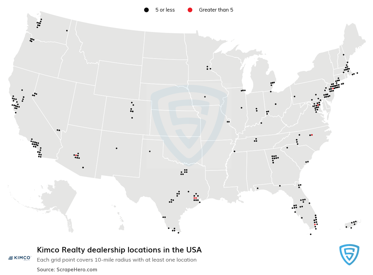 Kimco Realty dealership locations