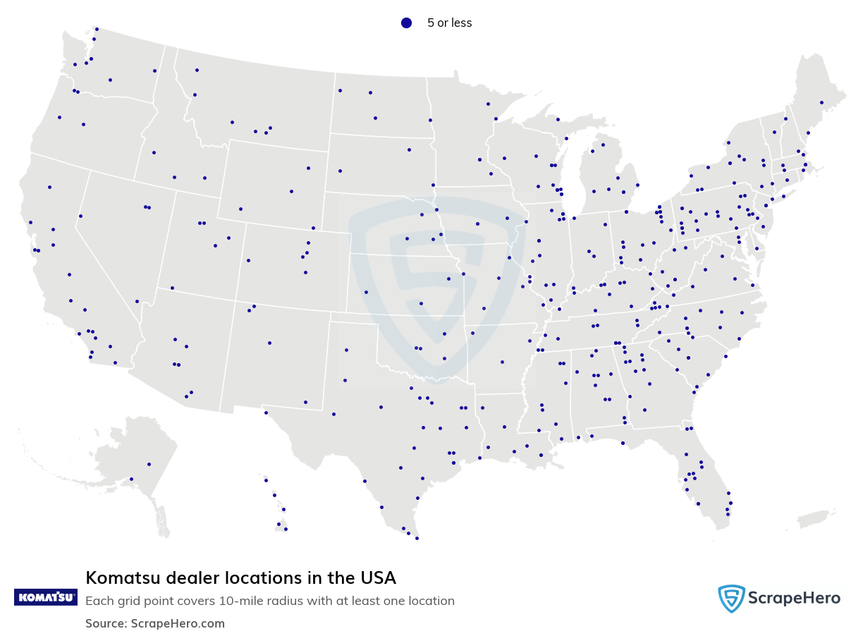 Komatsu dealer locations