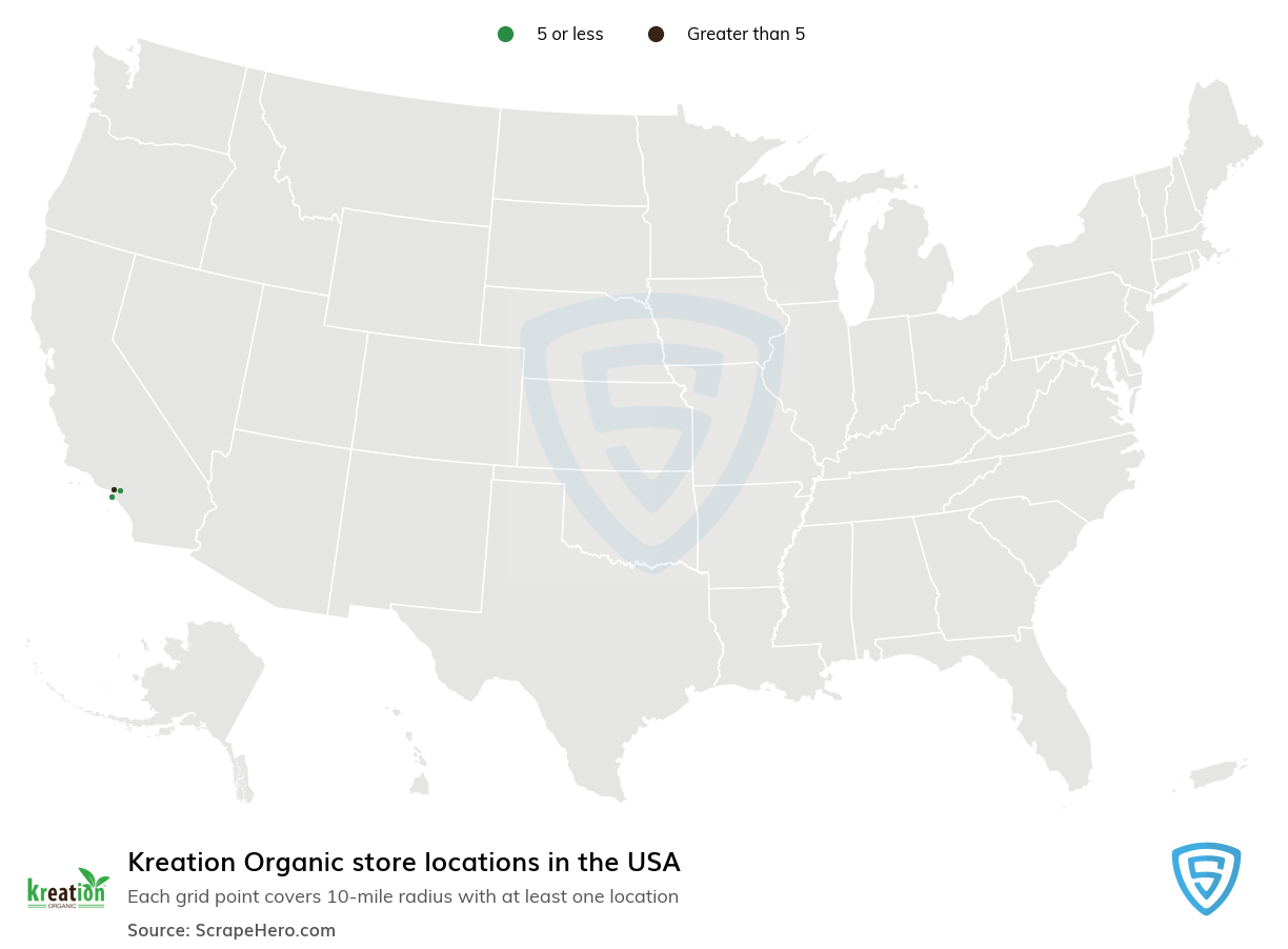 Kreation Organic store locations