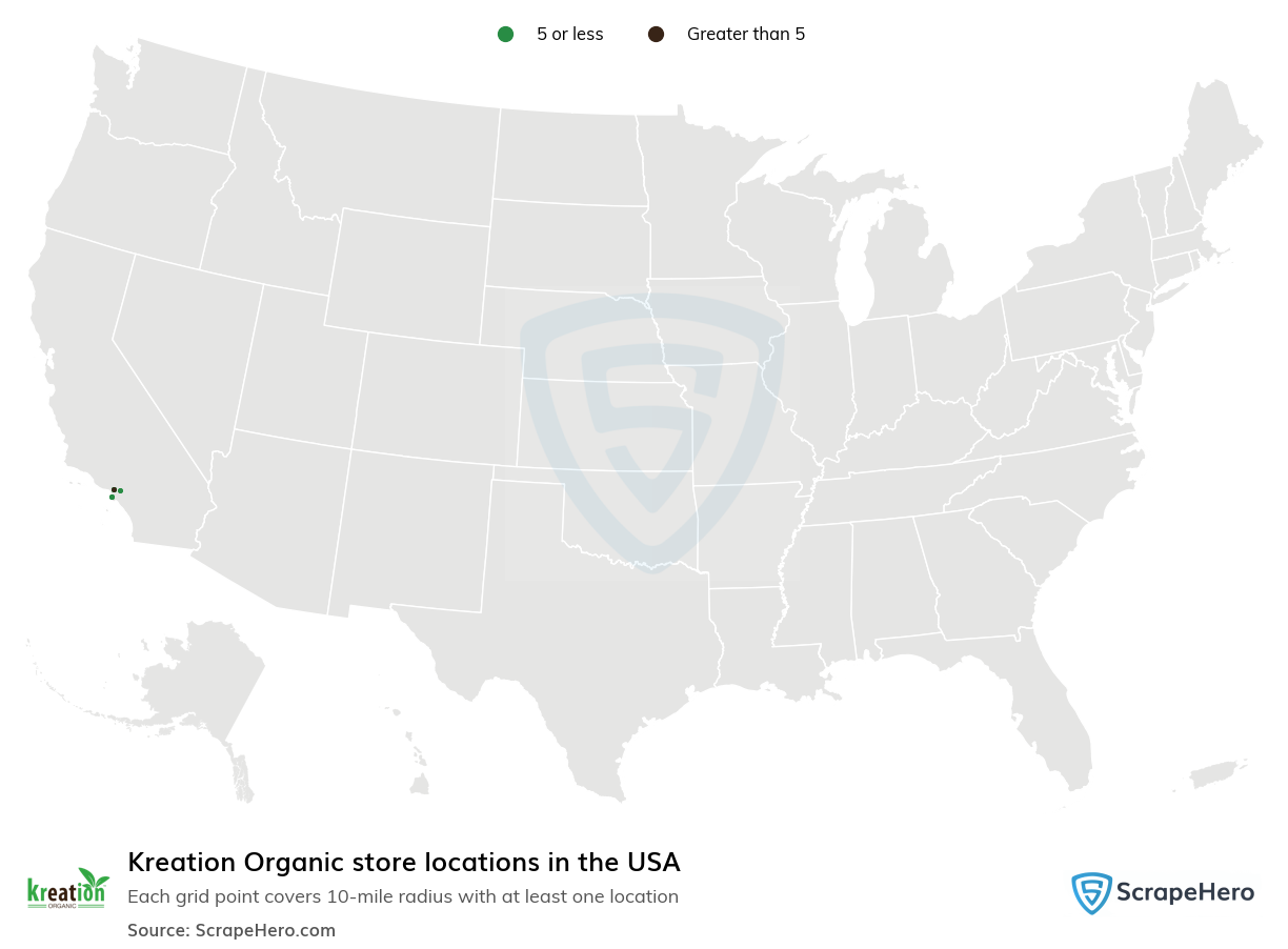 Kreation Organic store locations