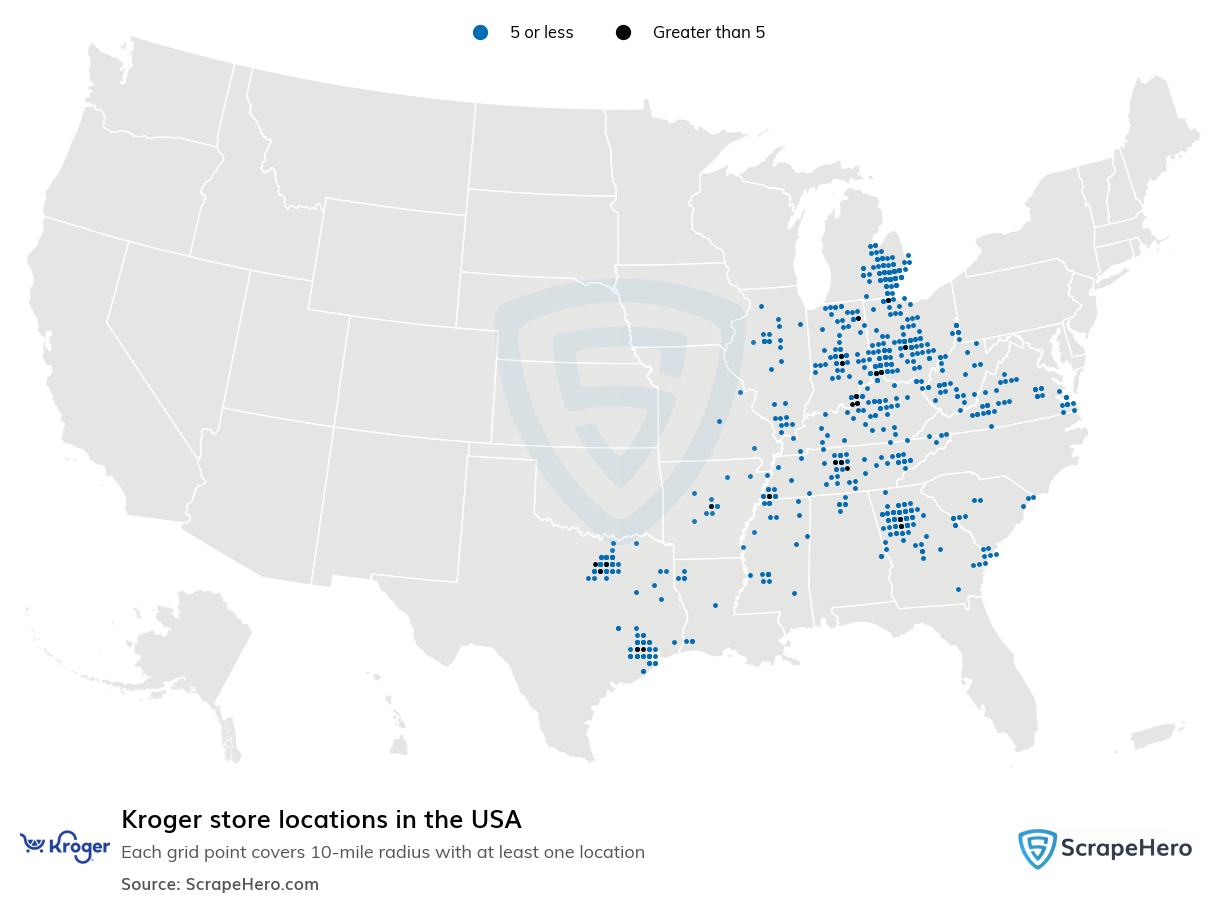 Number of Kroger locations in the USA in 2024 ScrapeHero