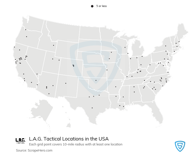 L.A.G. Tactical store locations