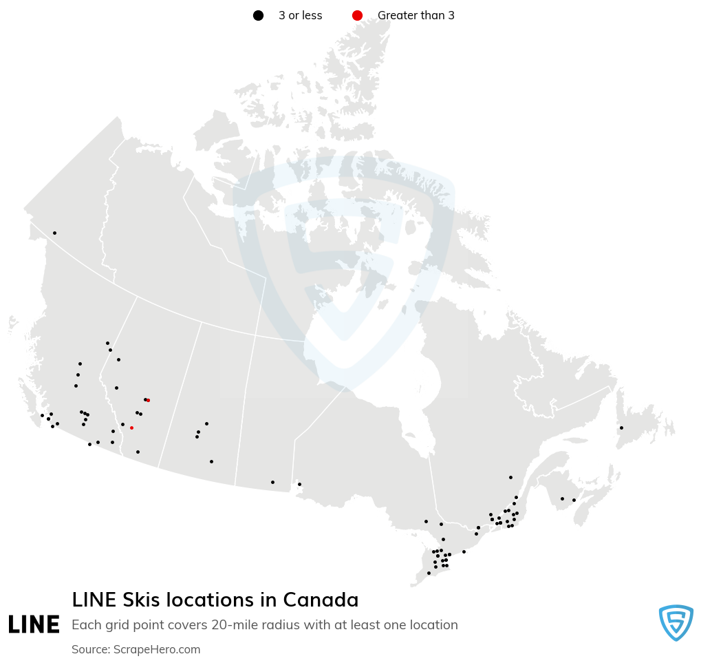 LINE Skis store locations