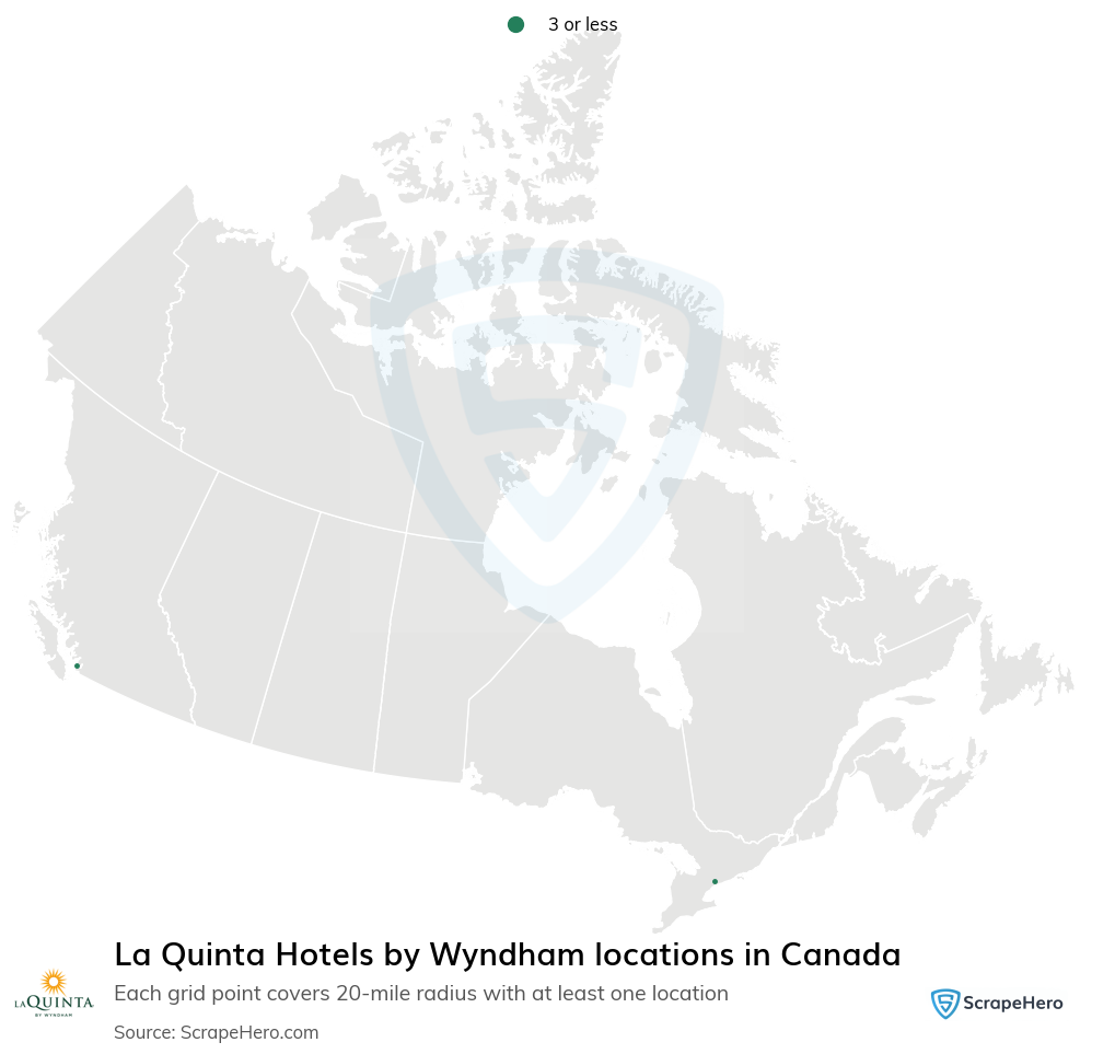 La Quinta Hotels by Wyndham locations