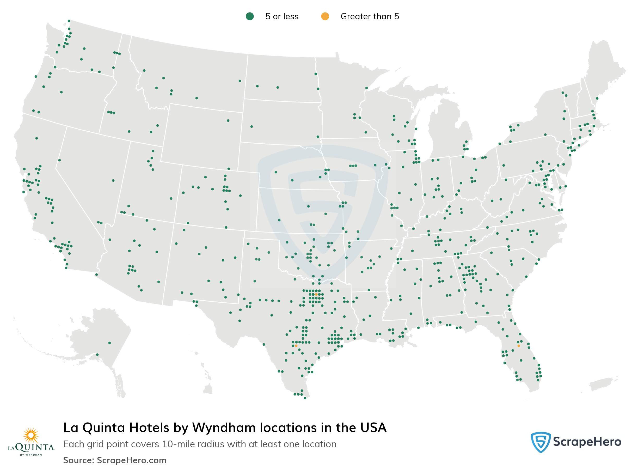 La Quinta Locations Map