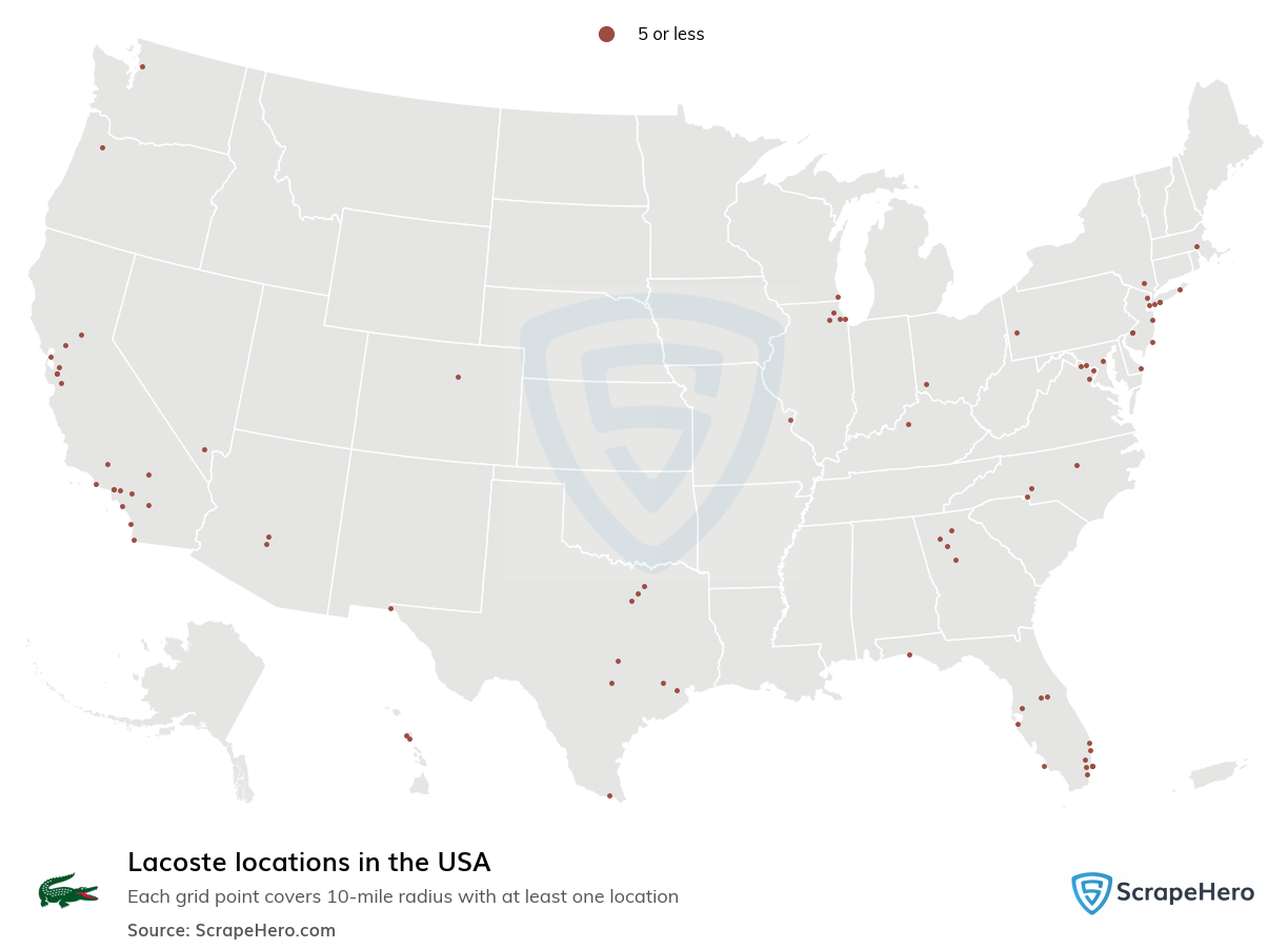 Lacoste locations