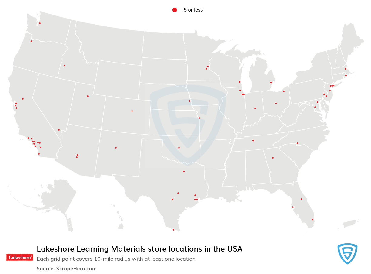 Lakeshore Learning Materials store locations