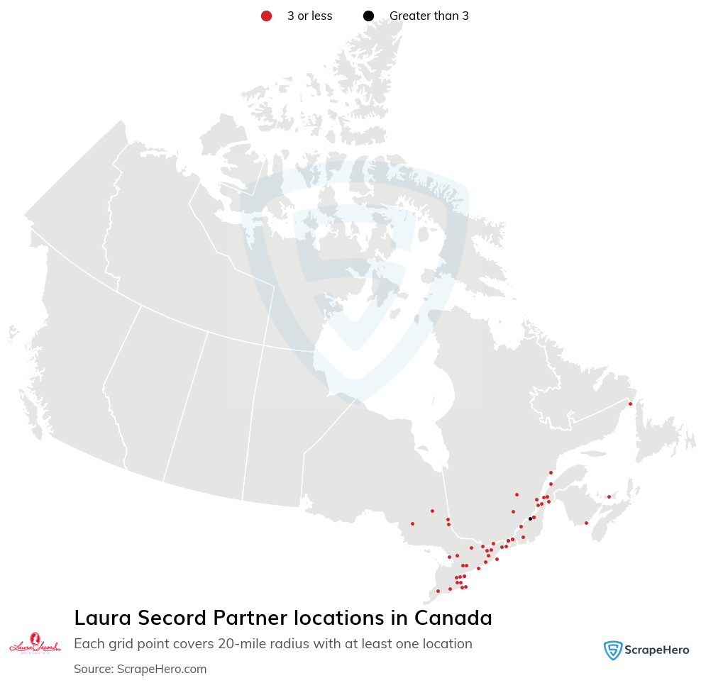 Laura Secord Partner locations