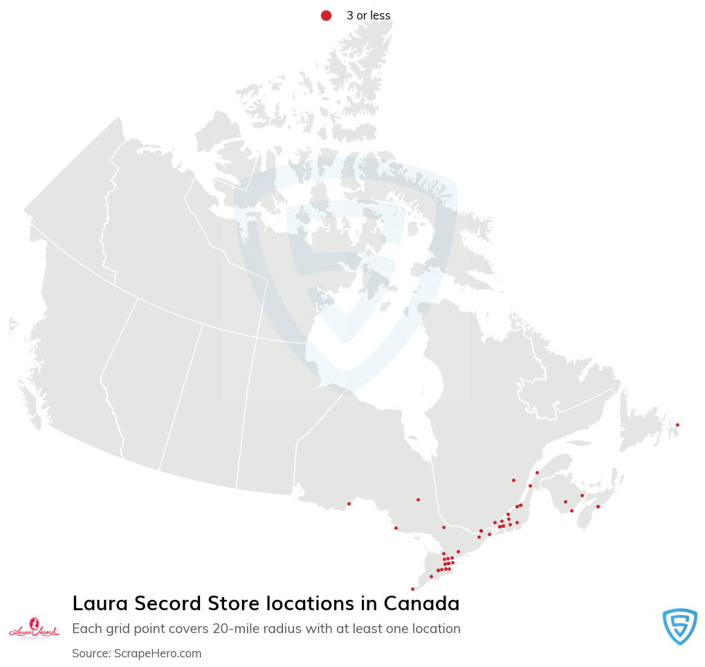 Laura Secord Store locations