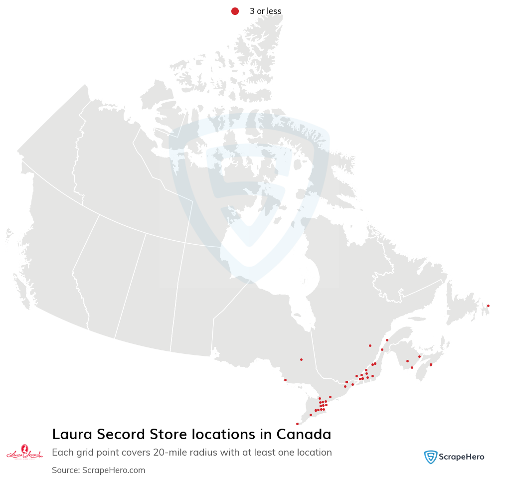 Laura Secord Store locations