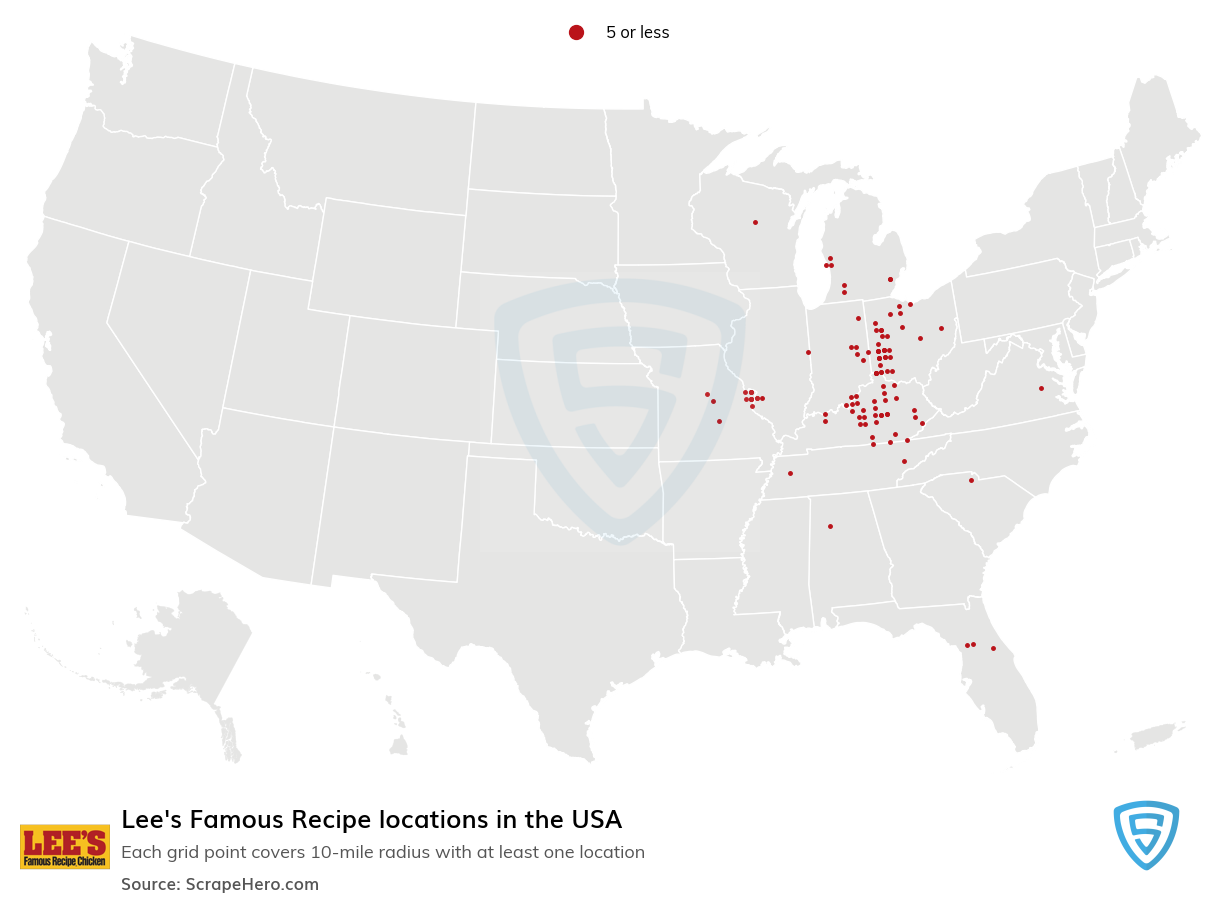 Lee's Famous Recipe locations