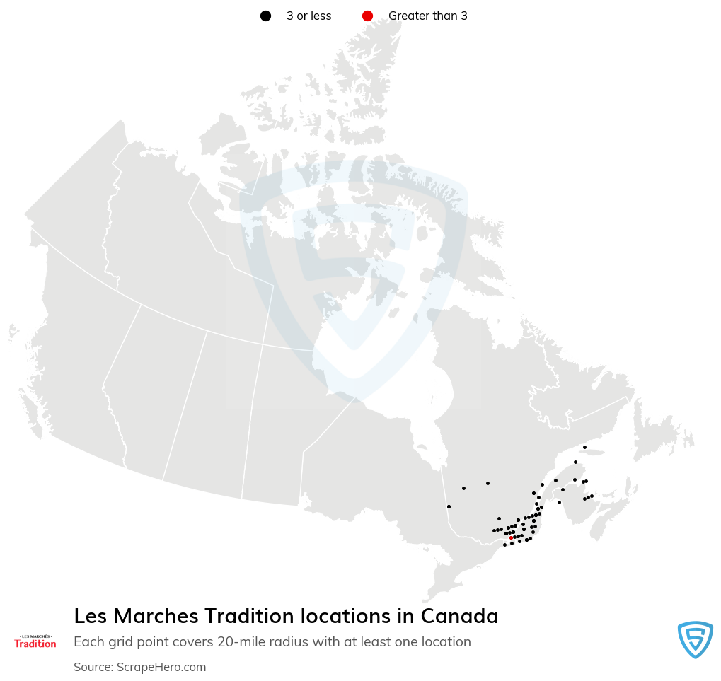 Les Marches Tradition retail store locations