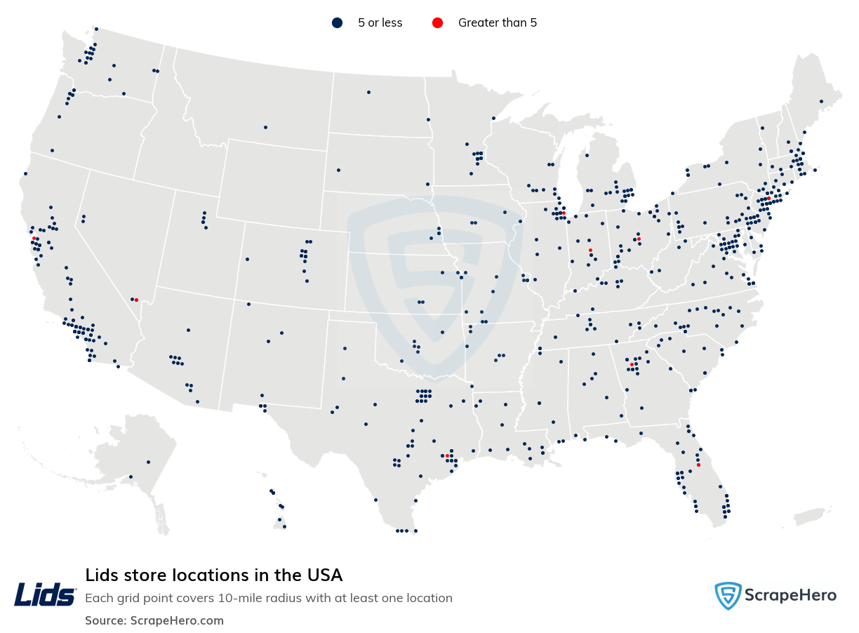 Lids store locations