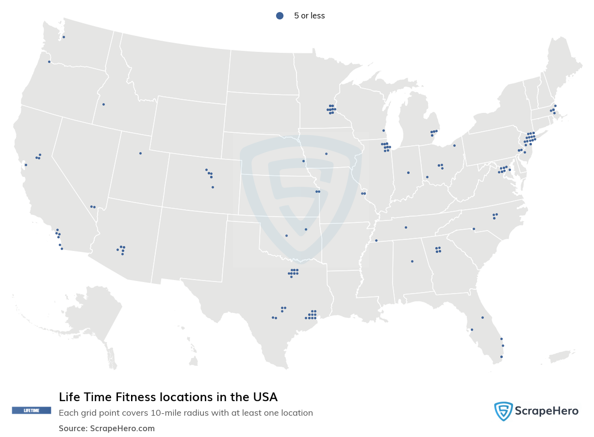 Life Time Fitness locations