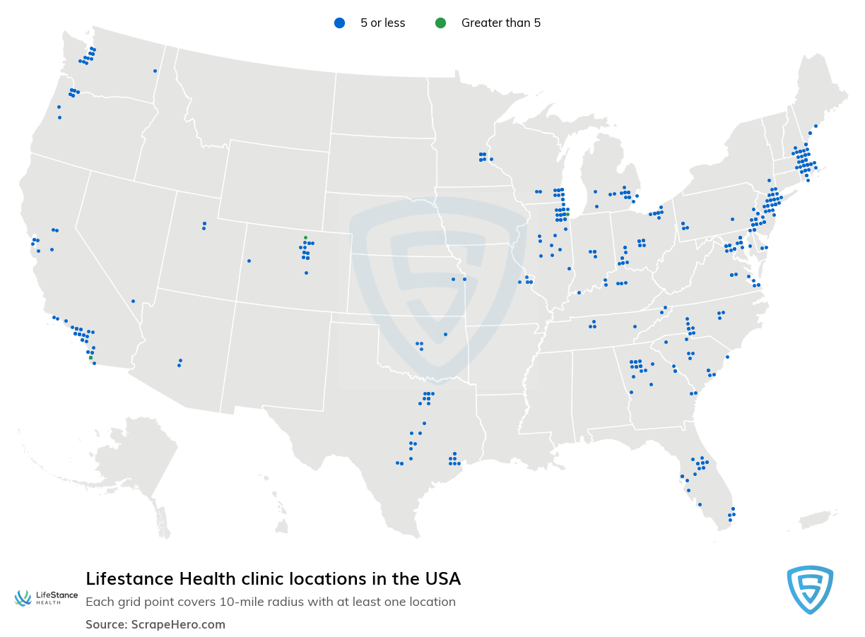 Lifestance Health clinic locations