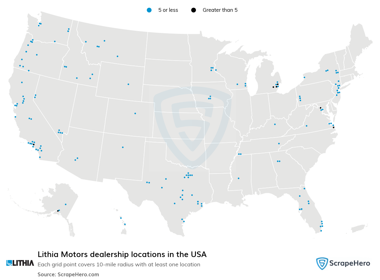 Lithia Motors dealership locations