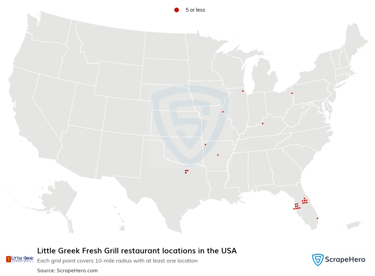 Little Greek Fresh Grill restaurant locations