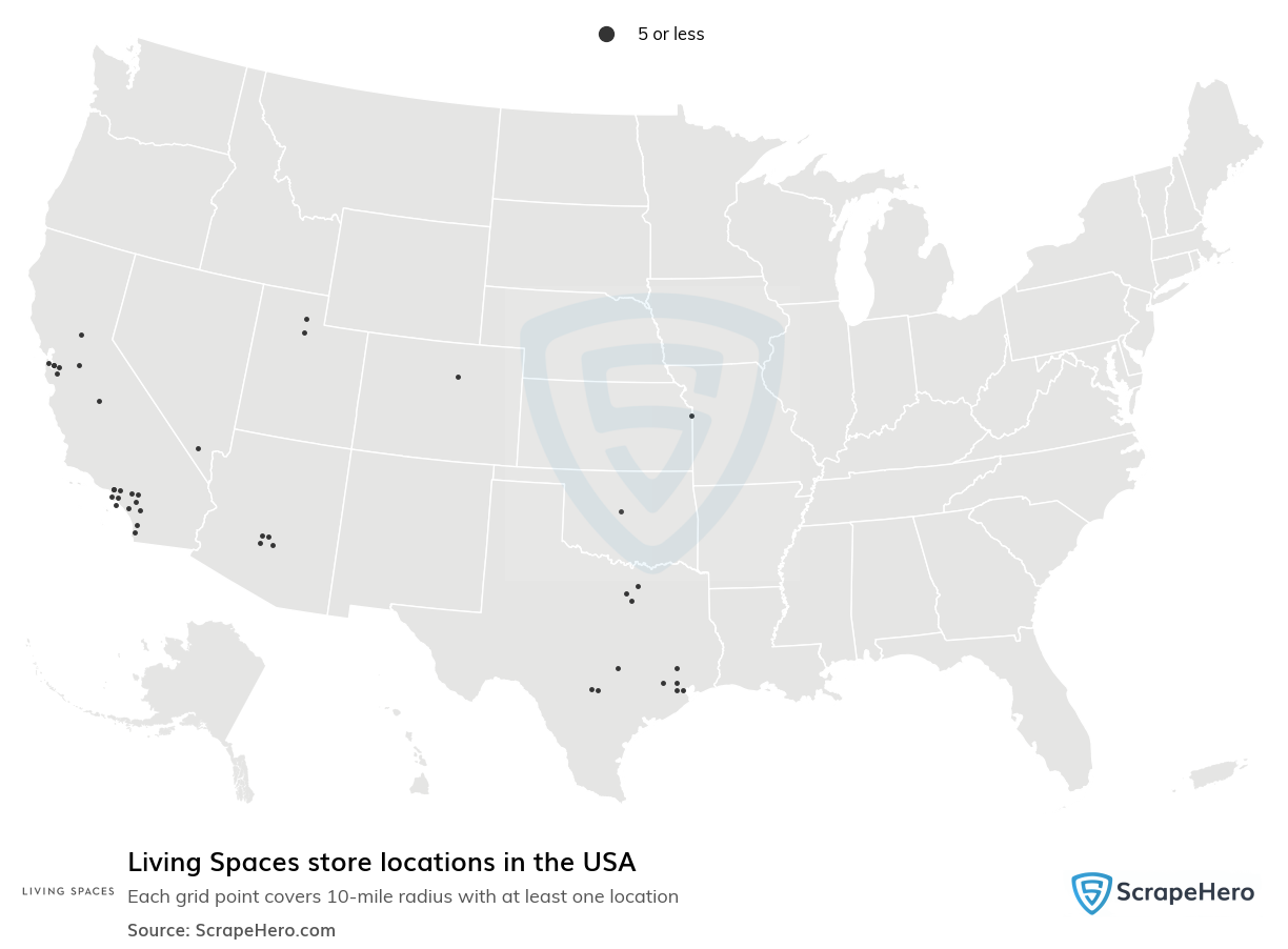 Living Spaces store locations