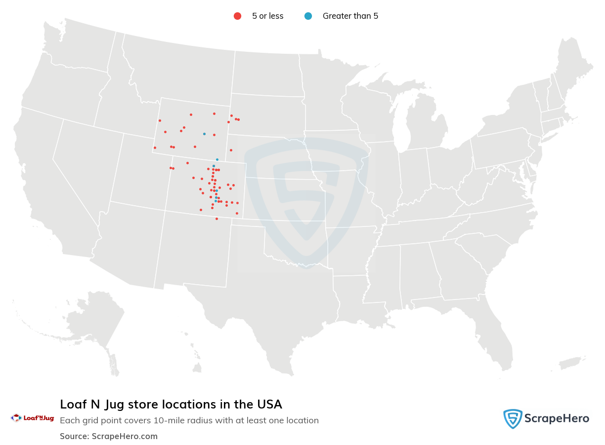 Loaf N Jug store locations