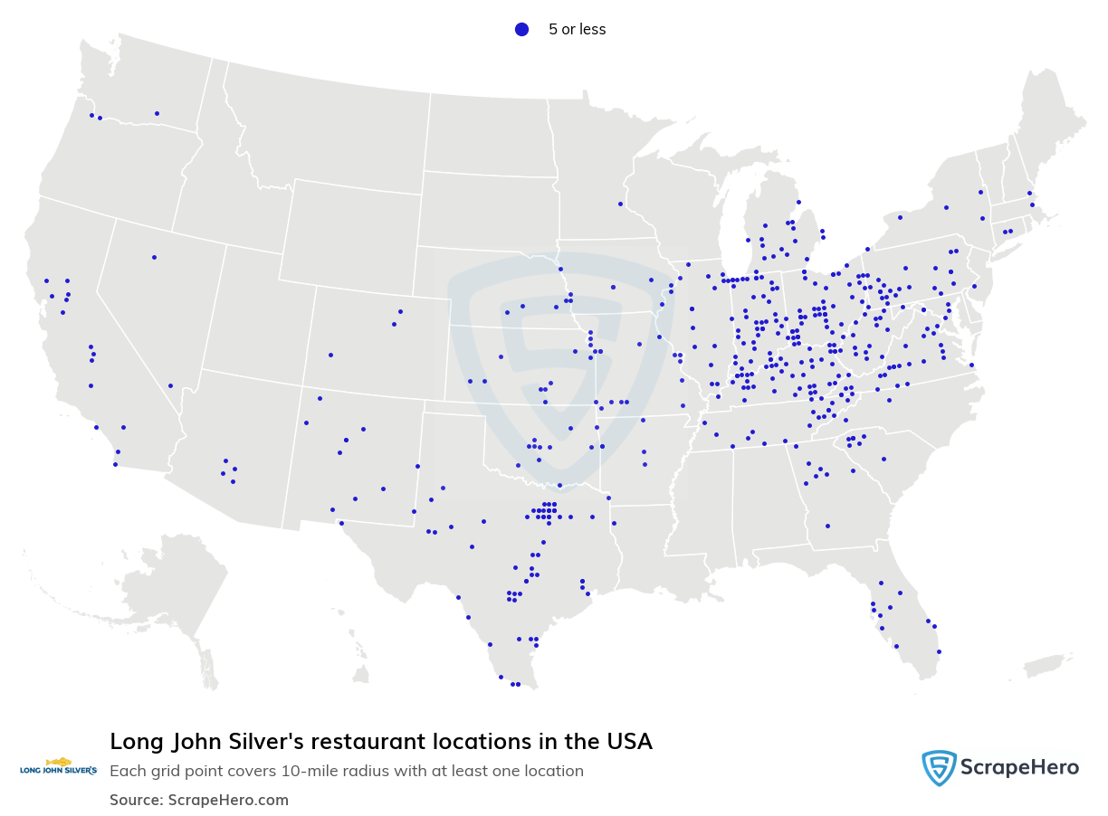 Long John Silver's restaurant locations