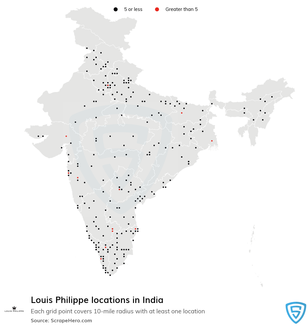 Louis Philippe store locations