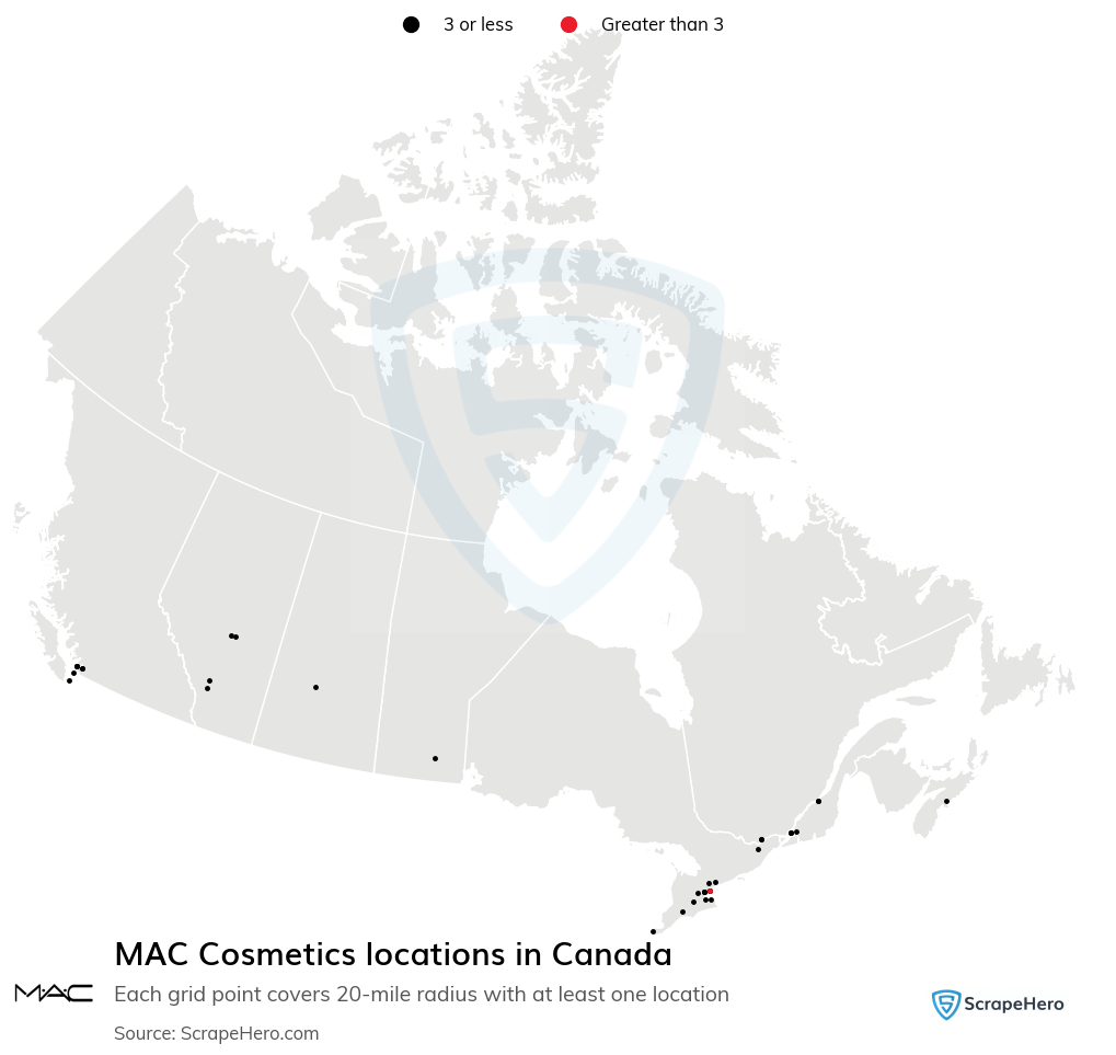 MAC Cosmetics store locations