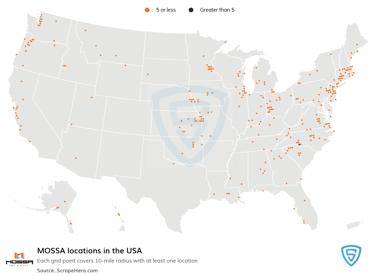 MOSSA locations