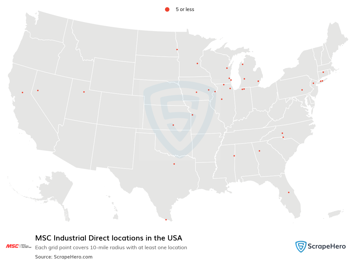 MSC Industrial Direct locations