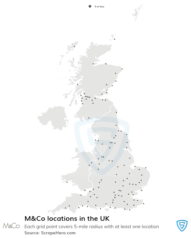 M&Co retail store locations