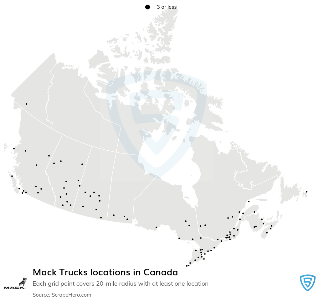 Mack Trucks dealer locations
