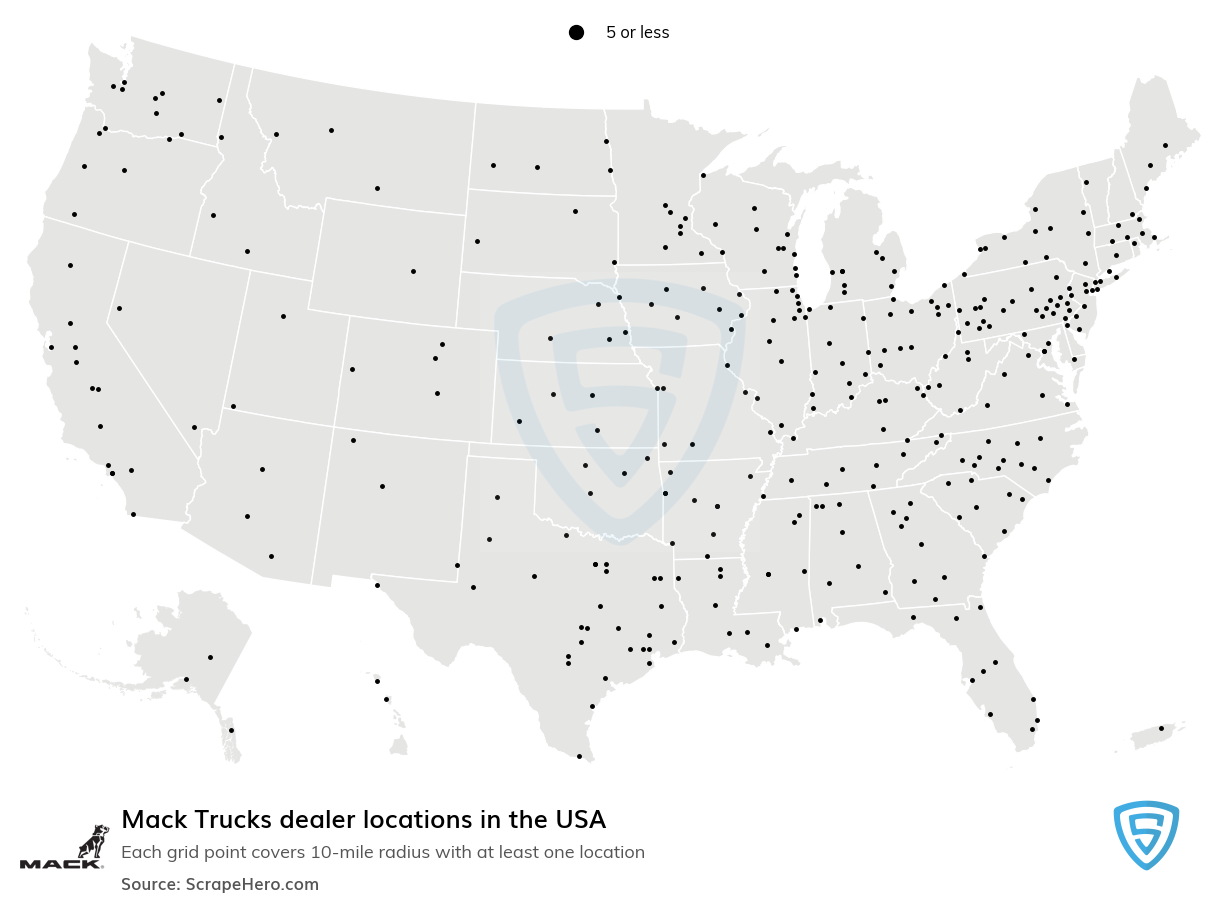 Mack Trucks dealer locations