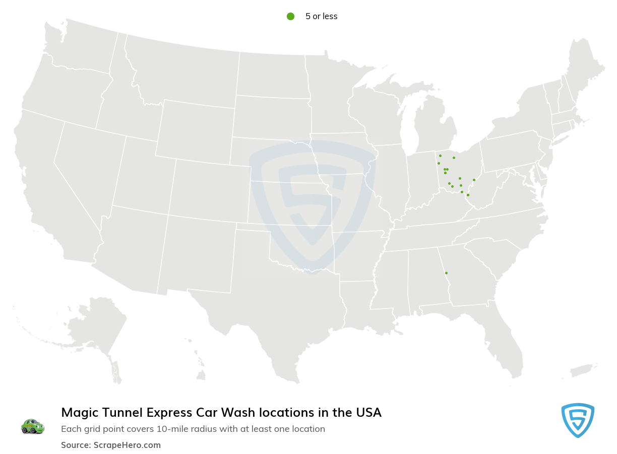 Magic Tunnel Express Car Wash locations