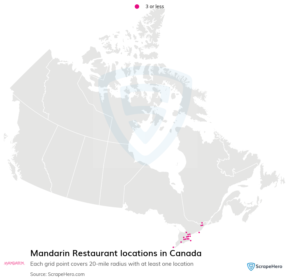 Mandarin Restaurant locations