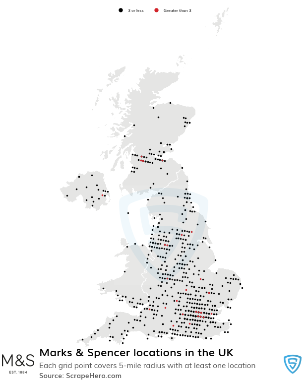 Marks & Spencer retail store locations