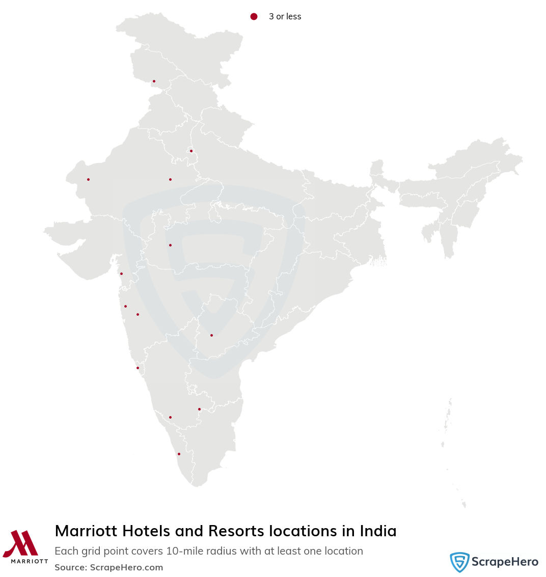 Marriott Hotels and Resorts locations